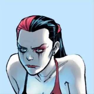 🦇 Harley Quinn ฮาร์ลีย์ ควินน์, ดีซีคอมิกส์, ตัวร้าย, แอนตี้ฮีโร่, การ์ตูน, การ์ตูน telegram sticker