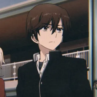🥢 Anime, Uniforme escolar, Adolescente, Menino, Personagem de desenho animado telegram sticker
