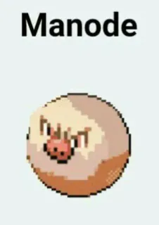 🆘 Manode pokemon, manode, fan art, seni digital telegram sticker