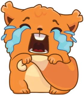 😭 ร้องไห้, เศร้า, อิโมจิ, สติกเกอร์, การ์ตูน, น้ำตา telegram sticker