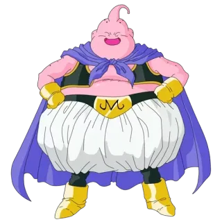 😲 Majin Buu Dragon Ball 魔人ブウ, ドラゴンボール, アニメ, 漫画, ピンク, キャラクター telegram sticker