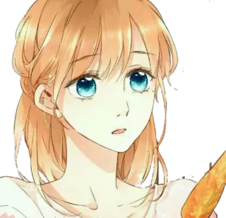 🙍‍♀ menina, anime, desenho animado, mulher, arte whatsapp sticker