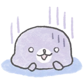 😰 물개, 동물, 귀여운, 만화, 스티커, 캐릭터 telegram sticker
