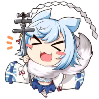 😍 Anime, Chibi, Carino, Personaggio, Illustrazione whatsapp sticker