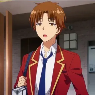 🔗 Anime, Schuluniform, Rote Jacke, Anime Charakter whatsapp sticker