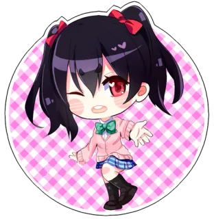 😄 Yazawa Nico Love Live! Anime, Personaggio, Carino, Ragazza, Idol telegram sticker