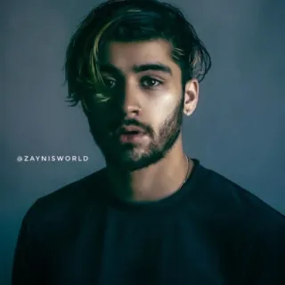 😐 Zayn Malik @ZAYNISWORLD ゼイン・マリク, 歌手, セレブ, ポートレート, 男性, ひげ telegram sticker