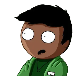 😮 dibujo animado, personaje, avatar, persona, ilustración whatsapp sticker