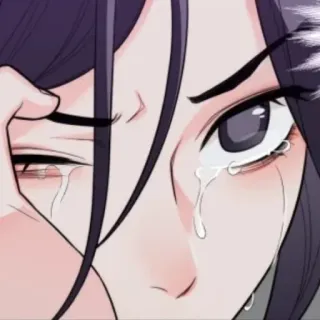 🔖 llorando, triste, ojos, lágrimas, anime, manga whatsapp sticker
