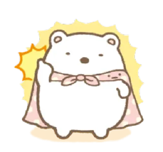 ✨ orso, cartone animato, dito medio, gesto offensivo, adesivo, carino whatsapp sticker