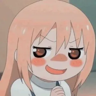 🥤 animé, fille, suffisant, espiègle, mignon, dessin animé telegram sticker