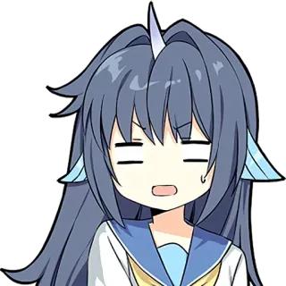 😱 Anime, Mangá, Personagem, Fofo, Garota, Adesivo whatsapp sticker