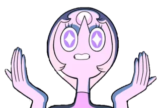 ✨ Pearl Steven Universe Perła, Steven Universe, kreskówka, postać, animowany telegram sticker
