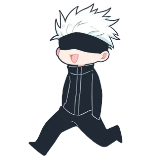 🏃‍♂️ Satoru Gojo Jujutsu Kaisen Anime, Manga, Chibi, Fanart, Gojo, Satoru Gojo, Jujutsu Kaisen telegram sticker