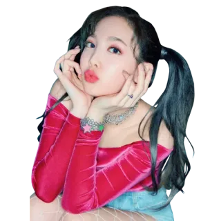 😘 Nayeon kpop, twice, idola, penyanyi, imut, nayeon telegram sticker