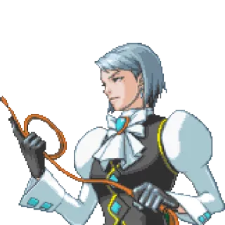 😠 Franziska von Karma Ace Attorney Franziska von Karma, Ace Attorney, Chicote, Personagem de videogame, Promotora telegram sticker