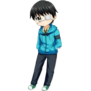 😚 Ken Kaneki Tokyo Ghoul Anime, Mangá, Personagem, Tokyo Ghoul, Ken Kaneki, Chibi, Fofo telegram sticker