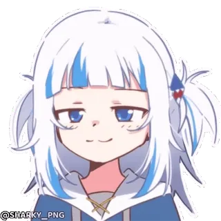 🥱 Gawr Gura Hololive whatsapp sticker