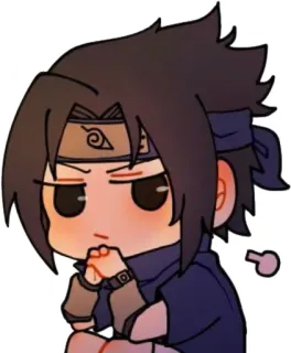 🤔 Sasuke Naruto Аниме, Саске, Наруто, Мультфильм, Манга telegram sticker