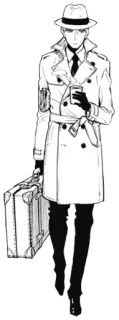 📱 Loid Forger Spy × Family Anime, Espía, Hombre, Gabardina, Traje, Sombrero, Equipaje whatsapp sticker