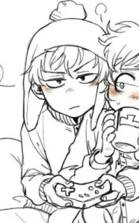 😒 cartoon, game, anime, video game, characters, drawing, art telegram sticker