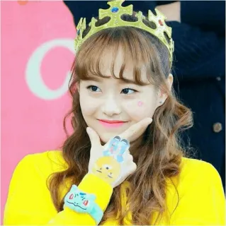✖️ 여자, 소녀, 왕관, 웃는, 한국, 아시아, 포켓몬 telegram sticker