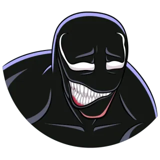 😨 Venom Symbiont, Marvel, Comics, Bösewicht, Antiheld whatsapp sticker