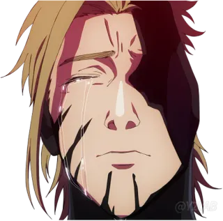 😭 Аниме, Плачущий, Слезы, Грустный, Эмоциональный, Персонаж telegram sticker