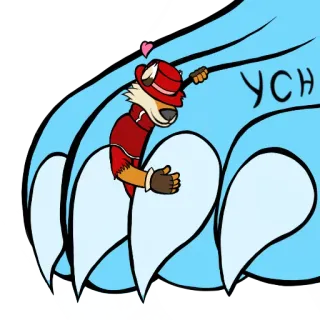 ❤️ УСН furry, animal, cartoon telegram sticker