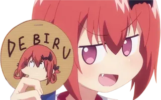 🥳 Satania Gabriel Dropout DE BIRU Anime, Manga, Demon, Satania, Gabriel Dropout, Słodkie, Fanart whatsapp sticker
