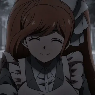 🌟 Monika Doki Doki Literature Club! アニメ, ドキドキ文芸部, モニカ, キャラクター, メイド, 笑顔 whatsapp sticker