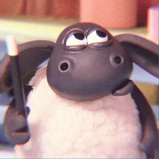 ☁️ Shaun Shaun the Sheep 羊, アニメ, 動物, ひつじのショーン, クレイアニメ telegram sticker