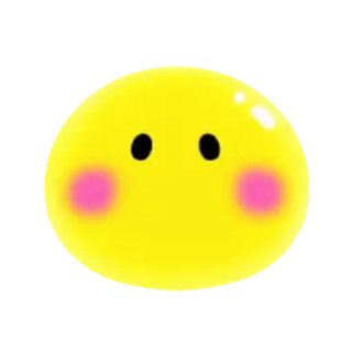 🤗 эмодзи, желтый, blob, милый, румянец, каваий, лицо whatsapp sticker