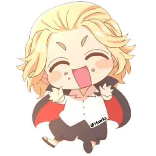 ☺️ @Hawks Anime, Chibi, Słodkie, Postać, Manga, Kreskówka telegram sticker