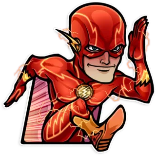 👣 The Flash superhero, speed, comic book, DC Comics, The Flash telegram sticker