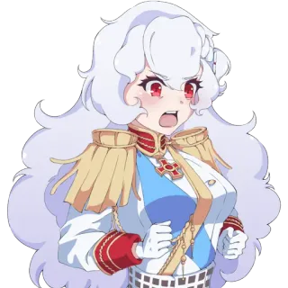 😡 アニメ, 士官, 制服, 軍, キャラクター, 漫画 telegram sticker