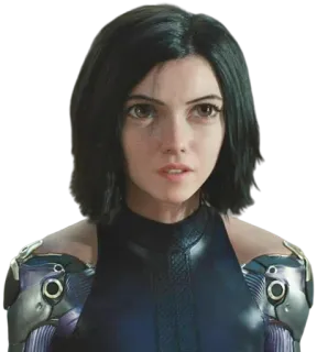 🤨 Alita Alita: Battle Angel Alita, Battle Angel, Ciborgue, Anime, Mangá, Filme, Robô whatsapp sticker