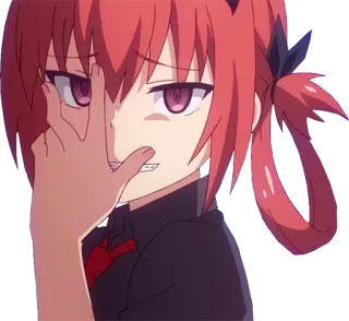 😏 Satania Gabriel DropOut Anime, Satania, Gabriel Dropout, Arrabbiata, Demone, Antagonista telegram sticker