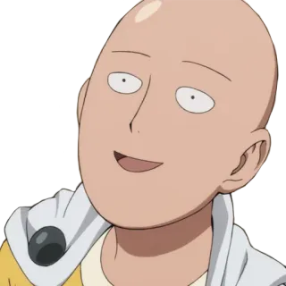 😃 Saitama One-Punch Man Anime, Manga, Saitama, One-Punch Man, Héroe, Calvo whatsapp sticker
