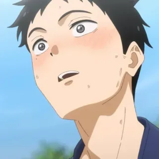 😳 Anime, Manga, Junge, Erröten, Schweiß telegram sticker