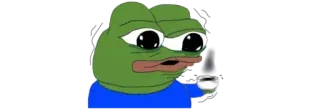 ☕ Pepe the Frog pepe, sad, knife, meme, internet meme telegram sticker