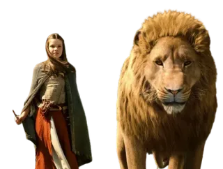 👩 Aslan The Chronicles of Narnia Aslan, Löwe, Narnia, Fantasy, Abenteuer, Magie telegram sticker