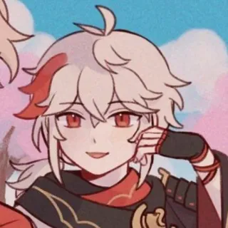 😏 Kaedehara Kazuha Genshin Impact 动漫, 游戏, 原神, 枫原万叶, 角色 telegram sticker
