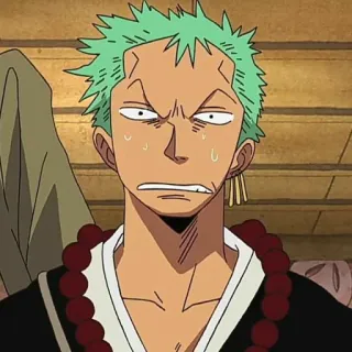 🌊 Zoro One Piece Anime, Charakter, Schwertkämpfer, Manga, One Piece telegram sticker