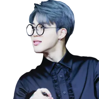 😊 Jimin kpop, 音楽, bts, 歌手, メガネ, アイドル telegram sticker
