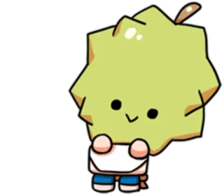 🙂 Kreskówka, Słodkie, Durian, Postać telegram sticker