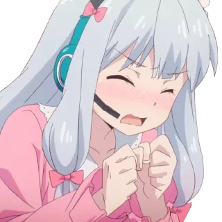 👩 Sagiri Izumi Eromanga Sensei 动漫, 女孩, 可爱, 卡哇伊, 纱雾, 埃罗芒阿老师 telegram sticker