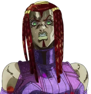 😨 Carne JoJo's Bizarre Adventure anime, character, joJo's Bizarre Adventure, carne telegram sticker