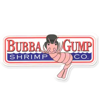 🍤 BUBBA GUMP SHRIMP CO. Bubba Gump, Shrimp, Restaurant, Seafood, Forrest Gump, Movie, Food telegram sticker