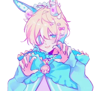 😼 Anime, Cartoon, Kawaii, Süß, Fantasy whatsapp sticker